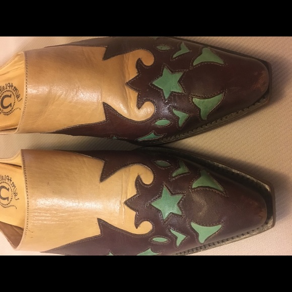 Charlie 1 Horse Artisan Handcrafted Shoe Size 6.5 M; Brown & Teal - Picture 9 of 12